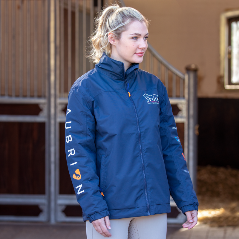 Aubrion Unisex Branded Waterproof Jacket - Navy-3